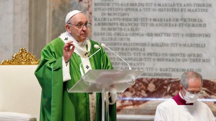 Papst feierte eine Messe anlässlich des Welttages der Armen im Petersdom.