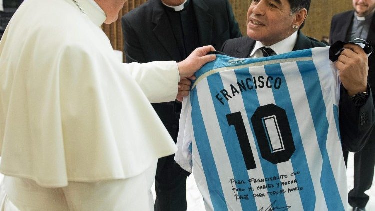 Das Trikot Maradonas befindet sich mittlerweile in den Vatikanischen Museen