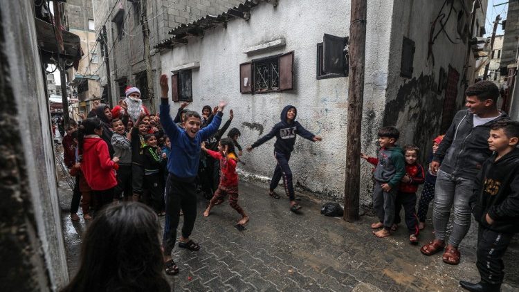 Der Weihnachtsmann im Gazastreifen