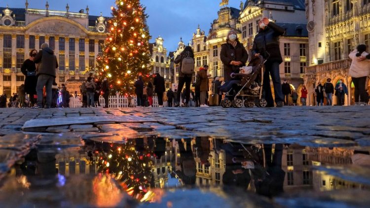 Decorazioni di Natale a Brussels