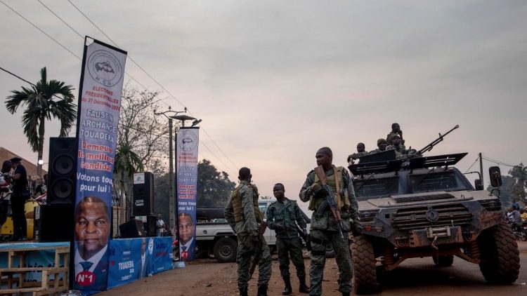 Central African Republic forces patrol the streets to provide security amid rising insecurity and violent clashes