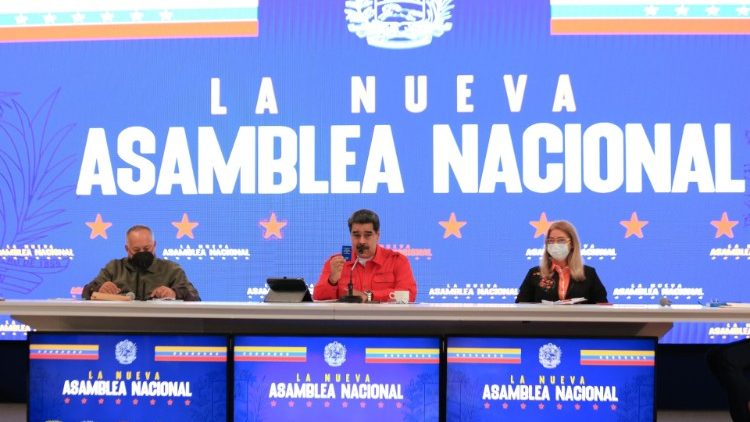 Il presidente Maduro presenta la nuova Assemblea Nazionale (Epa / Miraflores Press)