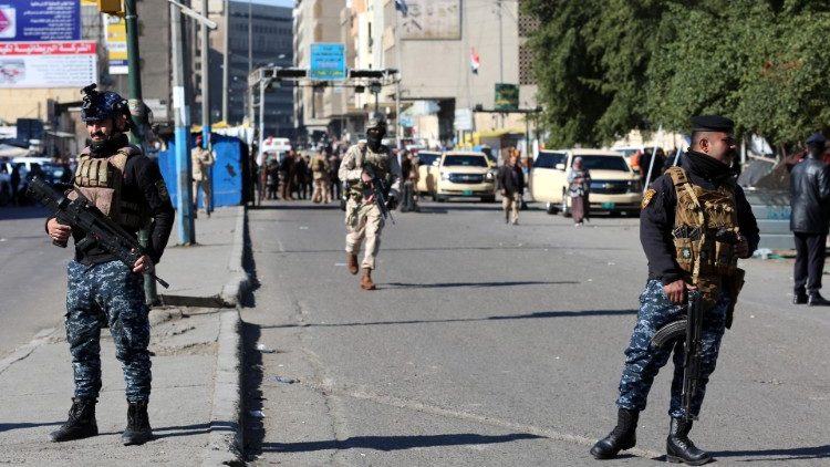 Sicherheitskräfte in Bagdad