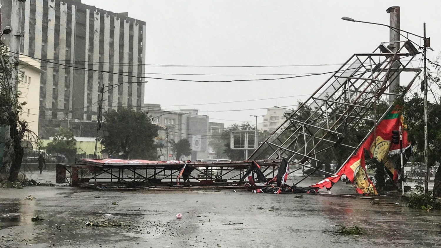 Mozambique tropical cyclone eloise downgraded to tropical storm