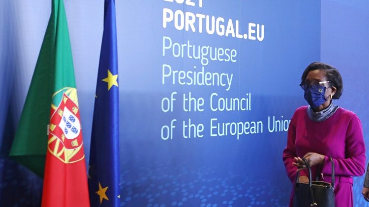 Portugal's Justice Minister arrives for a press conference in Lisbon