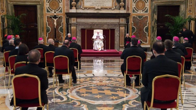 Папа Франциск с Националния катехистичен отдел към Италианската епископска конференция