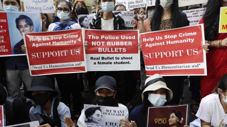 Die Demonstrationen in Myanmar gehen weiter