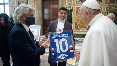Le Pape encourage les joueurs de la Sampdoria Gênes à cultiver l’esprit d’équipe