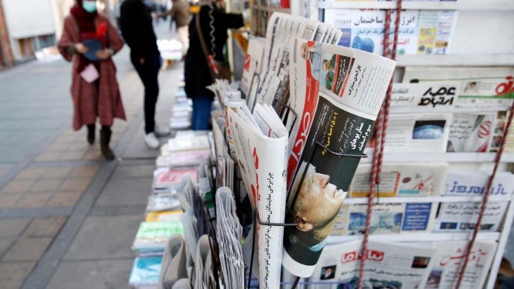 Image d'illustration. La presse iranienne dans un kiosque à Téhéran. 