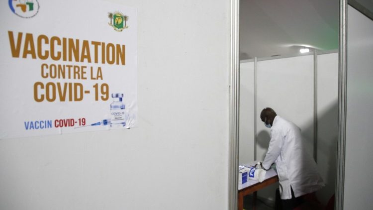 A vaccination centre in Ivory Coast