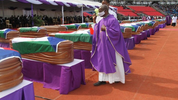 National Funeral for Bata explosion victims, a week ago. 