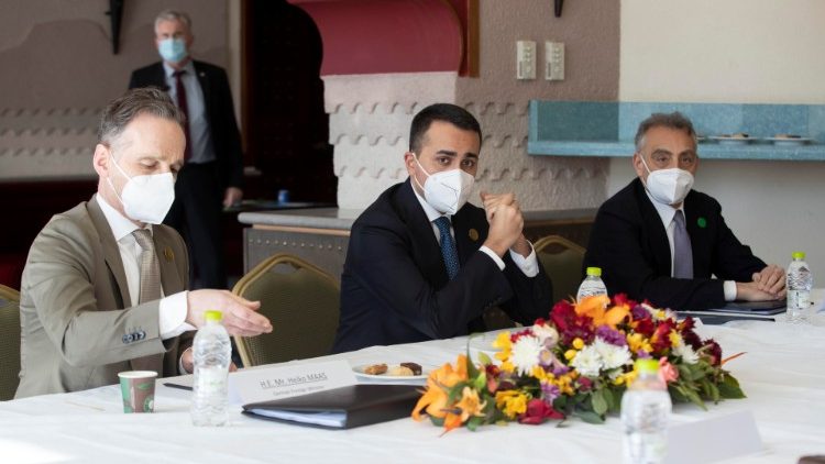 I ministri degli Esteri di Francia, Italia, Germania in Libia