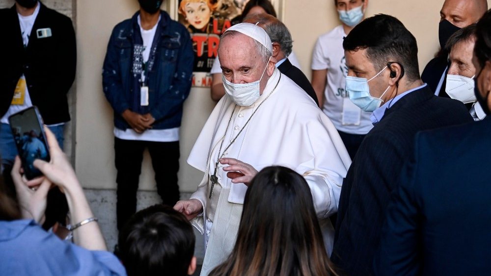 Pope Francis visits the Scholas Occurrentes