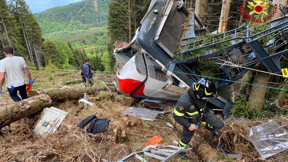 Cable car crashed in Piedmont, victims