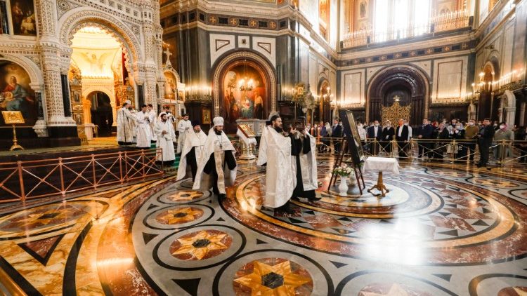 Ortodoxe Liturgie in Moskau