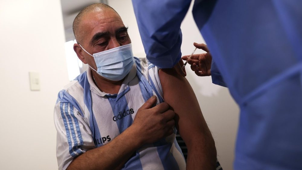 Una imagen de la campaña de vacunación contra el coronavirus en Argentina