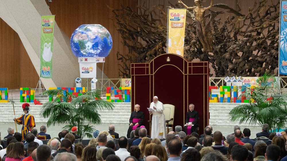 Katolícka charita Talianska na audiencii u pápeža, 26. júna 2021 