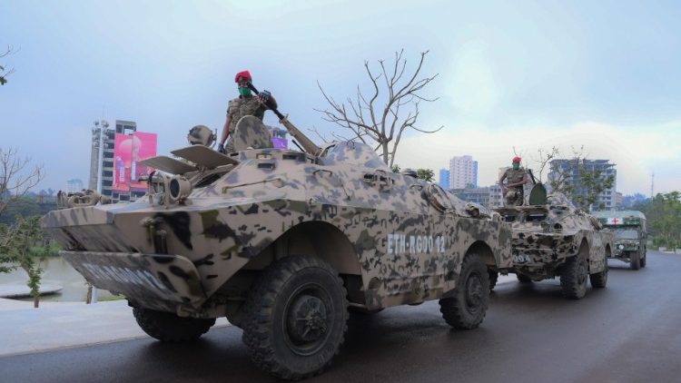 Äthiopisches Militär bei einer Parade 2020
