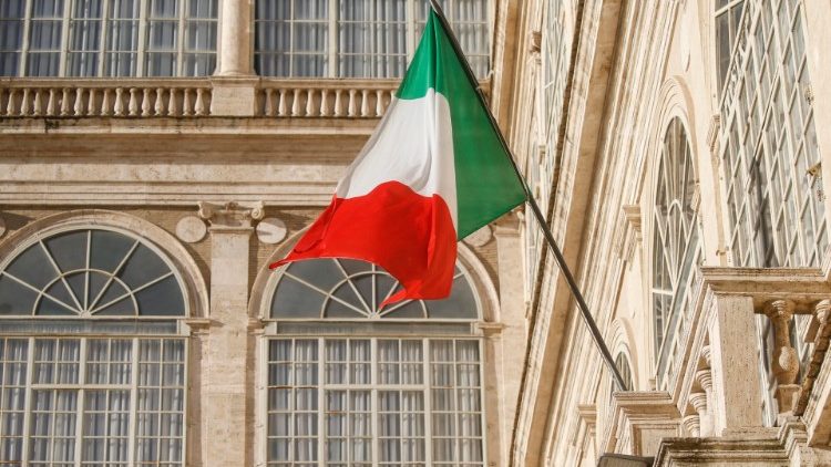 La bandiera italiana in Vaticano 