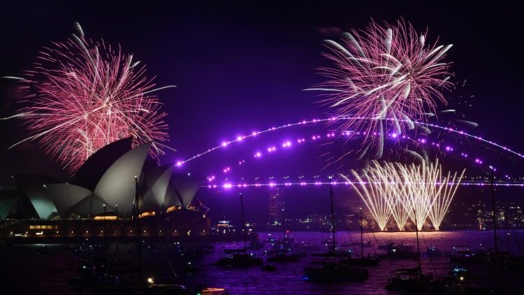 Festeggiamenti per il capodanno 2022 a Sydney