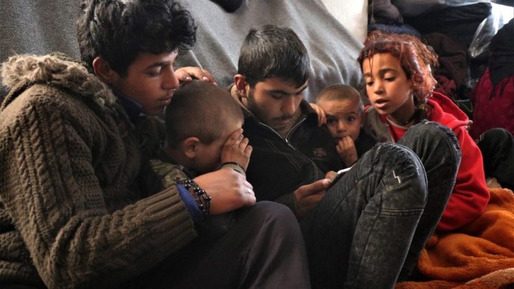 Diese Kinder suchten vor den Kämpfen in Hassaké in einer Moschee Zuflucht - Aufnahme vom 25. Januar