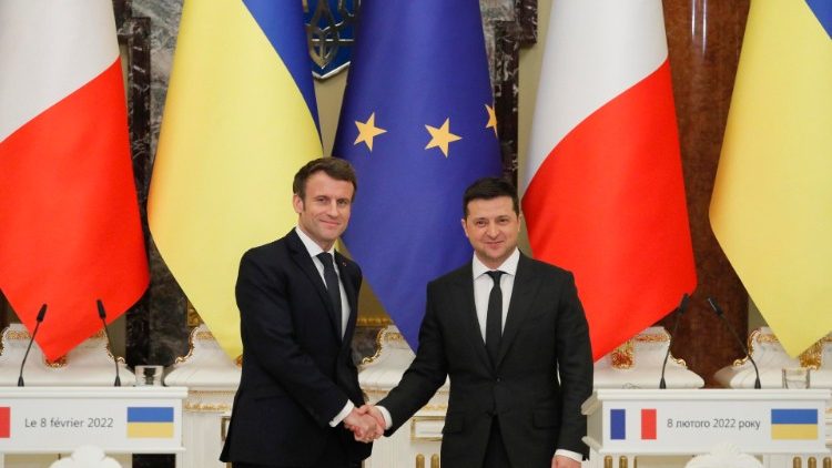 Il presidenti Macron e Zelesky