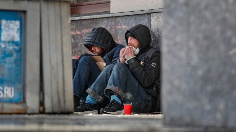 Obdachlose in Moskau