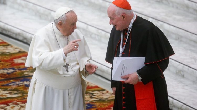 Kardinolas M. Ouellet ir popiežius Praniškus