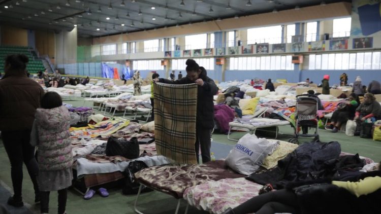 Refugiados no Centro de Chisinau