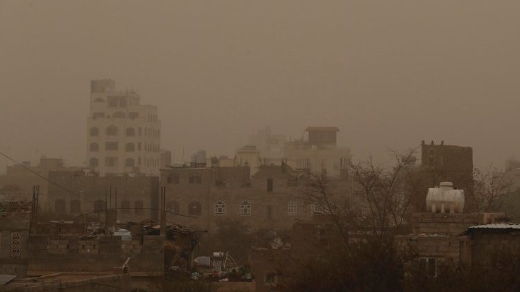 Sandsturm in der Hauptstadt Sana'a, an diesem Donnerstag