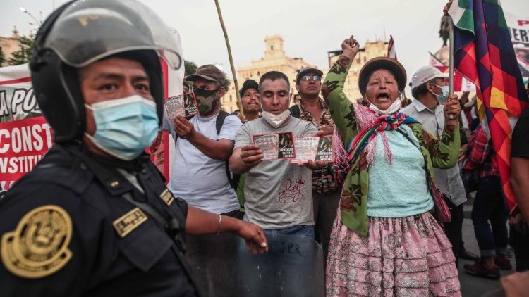 Antiregierungsprotest in Lima