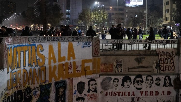 Proteste in Santiago/Chile