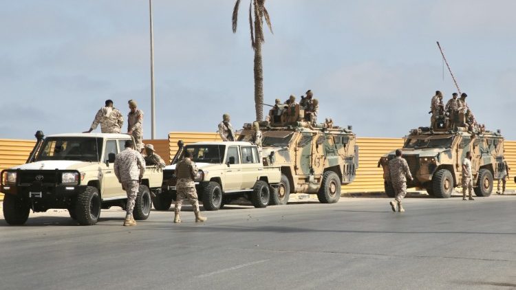 Milicias armadas en las calles de Trípoli