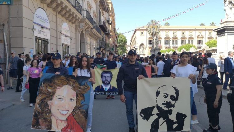 Manifestazione a Palermo per il trentennale della strage di Capaci