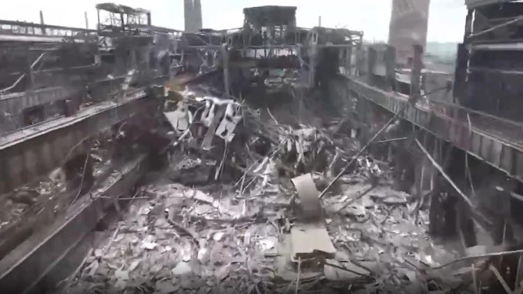 Zerstörungen des Krieges in Mariupol