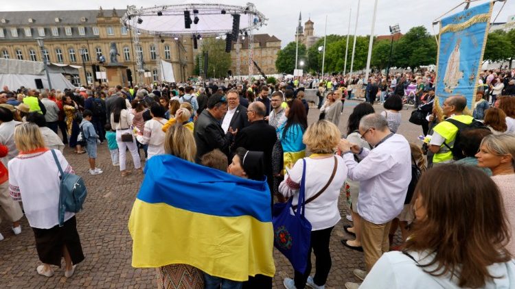 Українські учасники заходів в рамках Katholikentag у Штутгарті