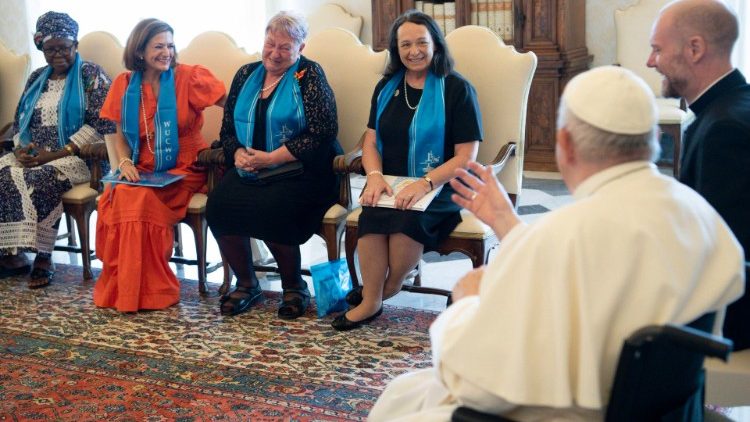 Eine Delegation der Weltunion Katholischer Frauenverbände war diesen Samstag in Audienz bei Papst Franziskus