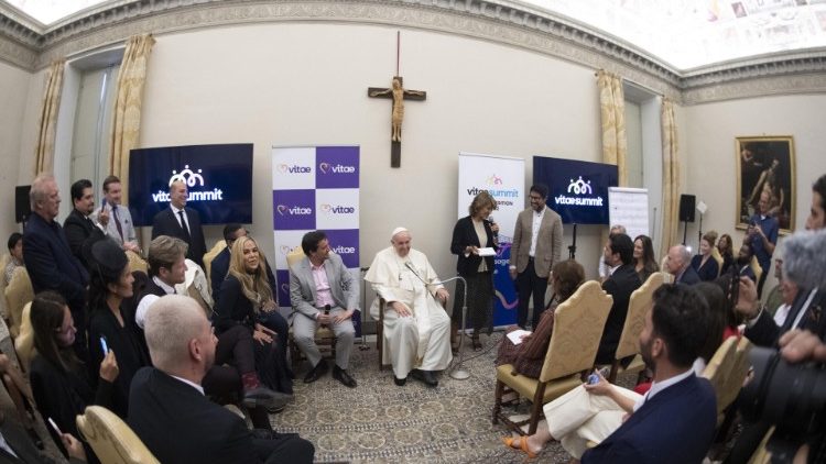 Påven Franciskus möte på torsdagen 