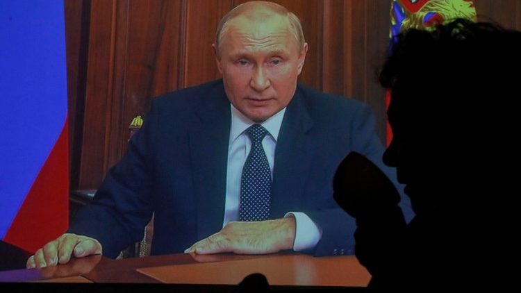 Der russische Präsident Wladimir Putin verkündete in einer TV-Ansprache am 21.9. eine Teilmobilmachung der Streitkräfte