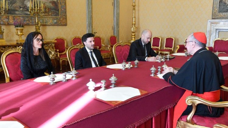 Mkutano wa Waziri Mkuu wa Montenegro na Katibu wa Vatican