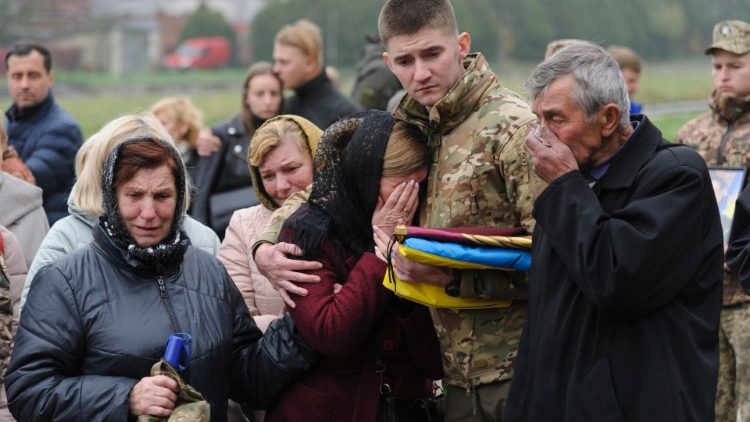 Žuvusio Ukrainos kario laidotuvės