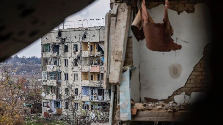 Die russische Invasion in der Ukraine sorgt für schwere Schäden, hier in Cherson