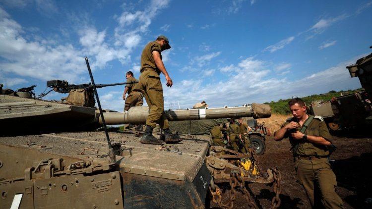 Israelische Soldaten bei einem Manöver im Golan