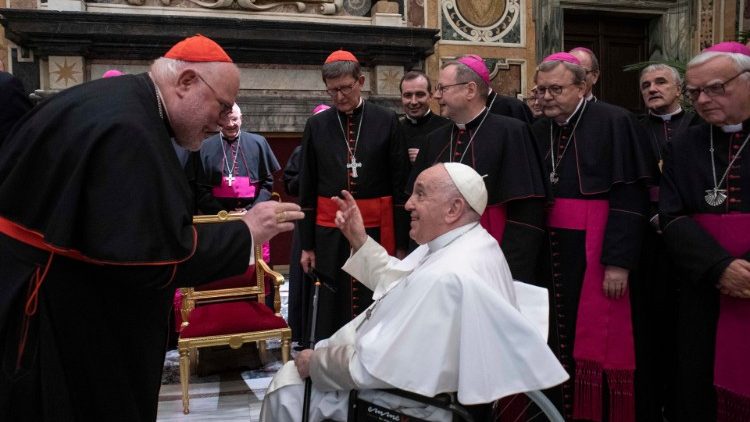 Papież na spotkaniu z biskupami niemieckimi w ramach wizyty ad limina 