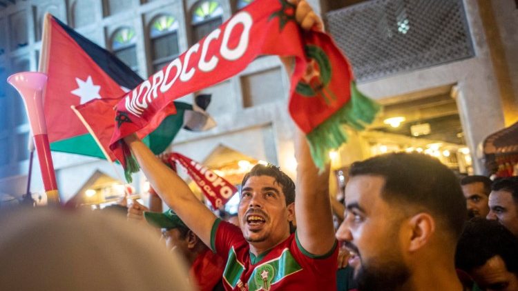 I tifosi del Marocco in festa