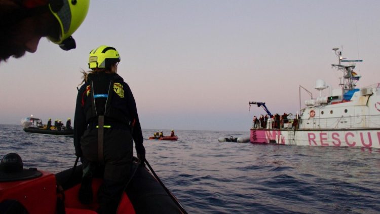 Operazione di salvataggio in Mediterraneo