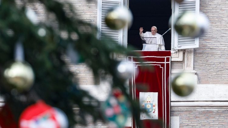 Påven under Angelus 
