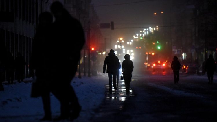 Kijowske ulice pozostające bez oświetlenia