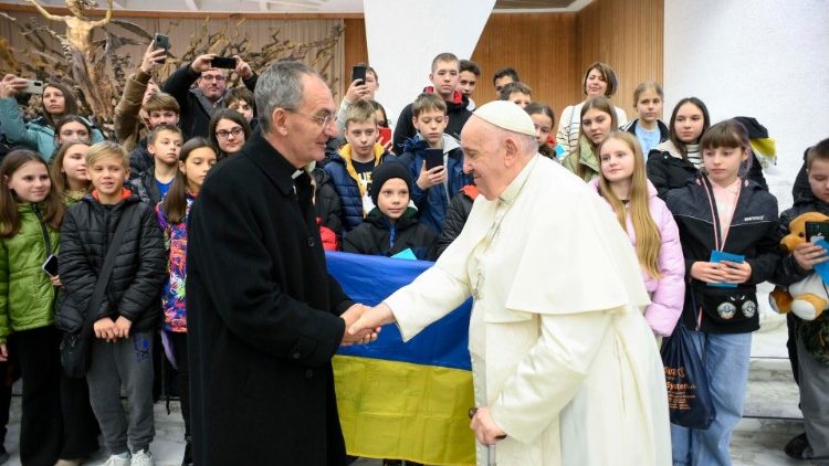 Trenutak s audijencije u Dvorani Pavla VI. u Vatikanu