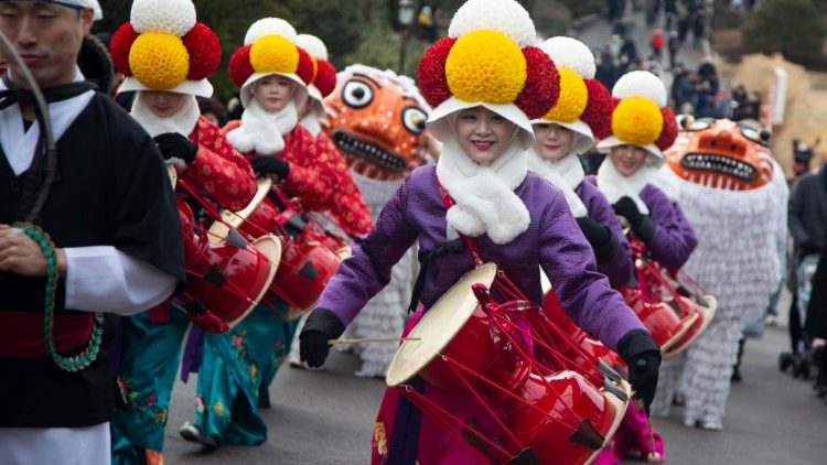 Lunar New Year holiday in Seoul, South Korea